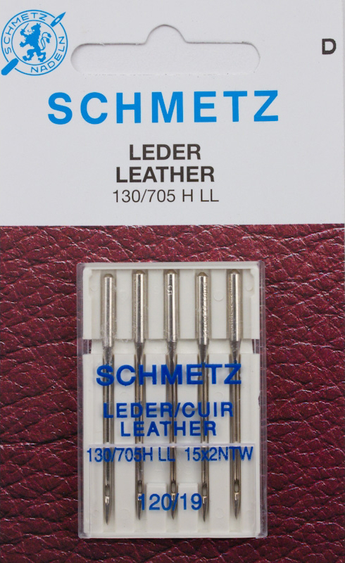 1Pck. Leder-Nadeln für die Nähmaschine von Schmetz, Inhalt: 5 Stück - Wähle  Deine Stärke unten aus., Online Shop